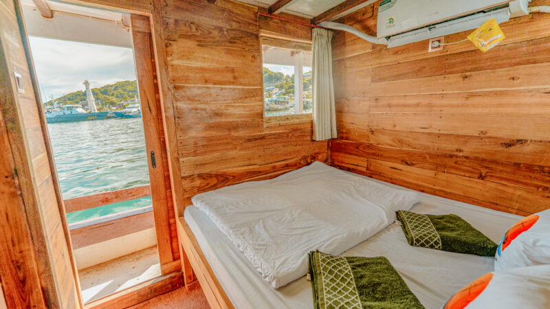 bateau partagé - cabine lit double