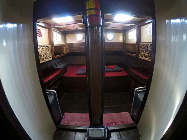 Les cabines de notre bateau traditionnel