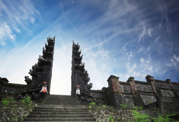 Le temple de Lempuyang à Bali